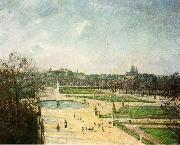 Camille Pissarro Tuileries Gardens, Afternoon, Sun painting